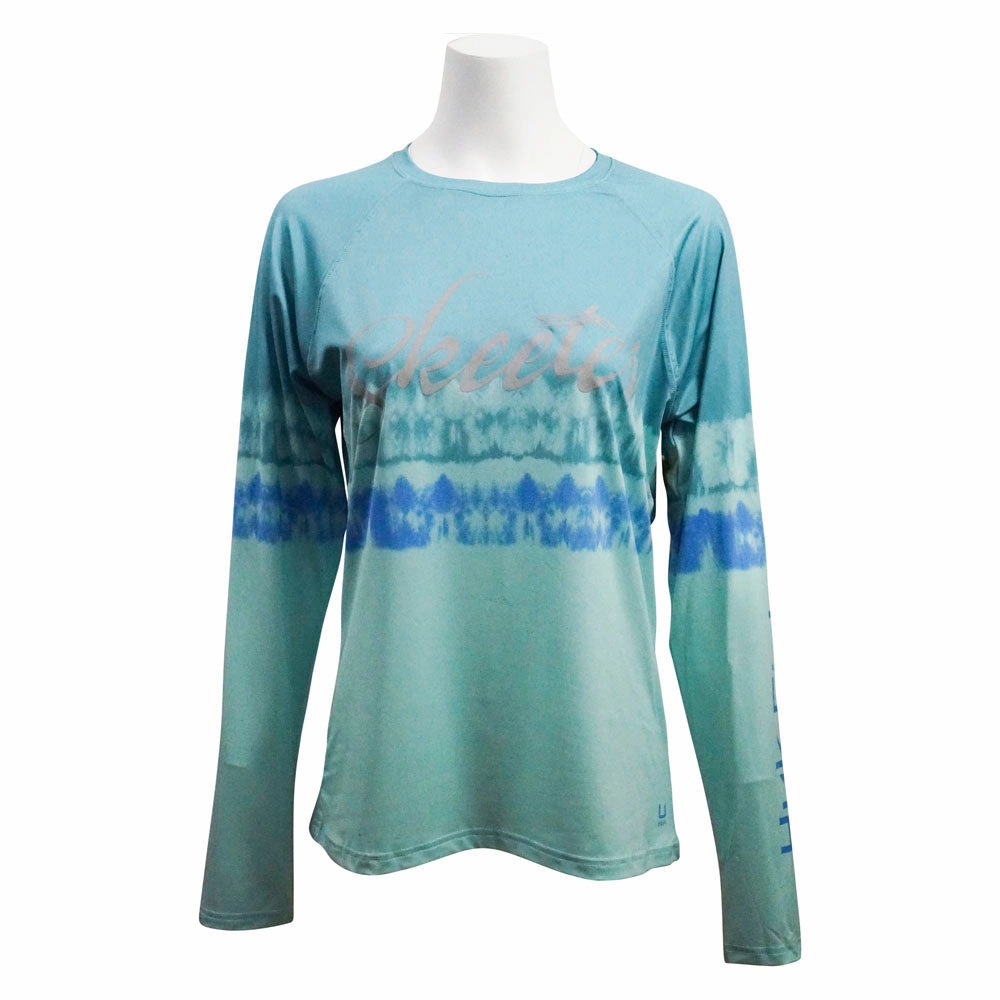 Monochrome Palette Rugged Style Skeeter Huk Ladies Pursuit Long Sleeve - Salt Dye