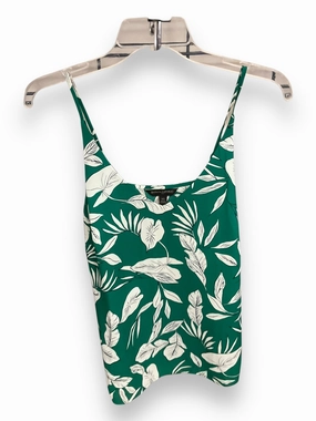 Desk Style Easy Layer Top Sleeveless By Banana Republic In Green, Size: Xs