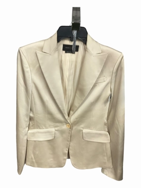 Durable Stitching Blazer By Bcbgmaxazria In Cream, Size: Xs