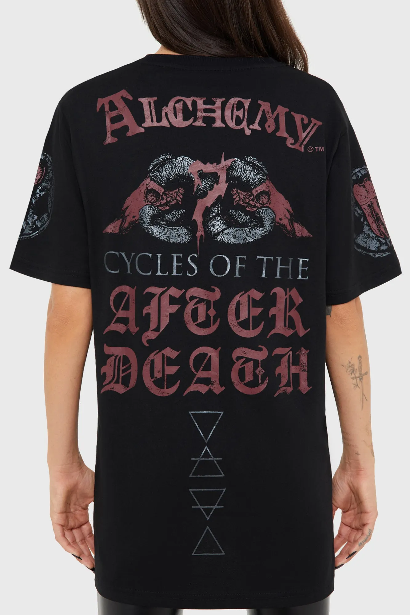 Tagless Neckline Design Cool and Breezy After Death Cycles T Shirt