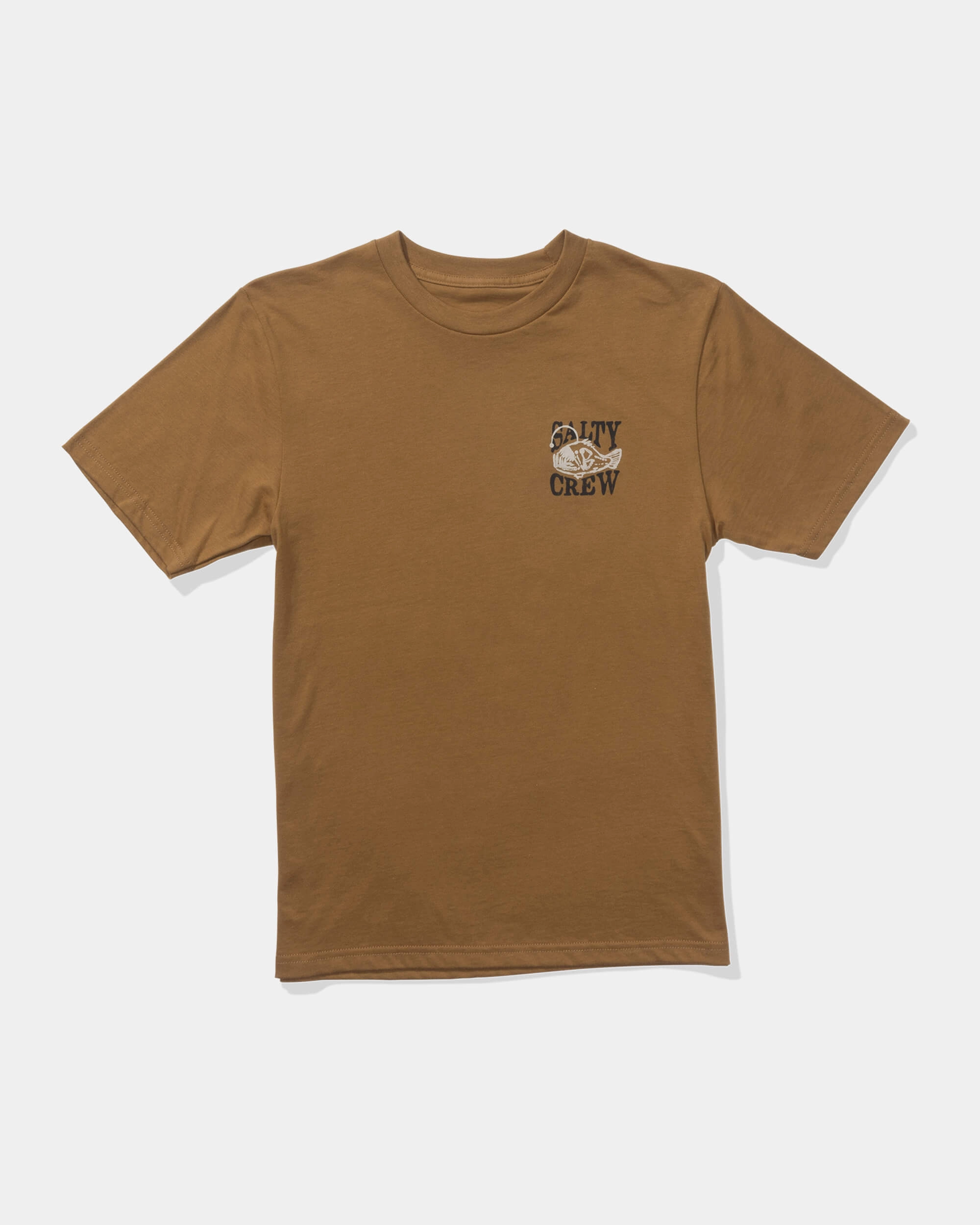 Briny  Ss Tee Kids - Caramel LowMaintenance Fabric Layered Shoulder