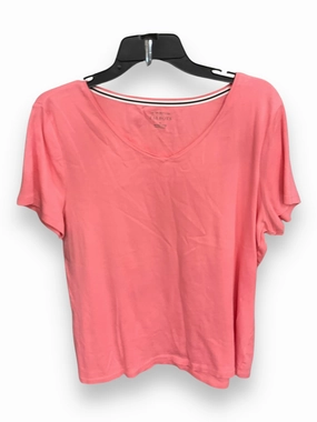 Top Short Sleeve By Talbots In Peach, Size: Xl AbrasionResistant Material Balance Core