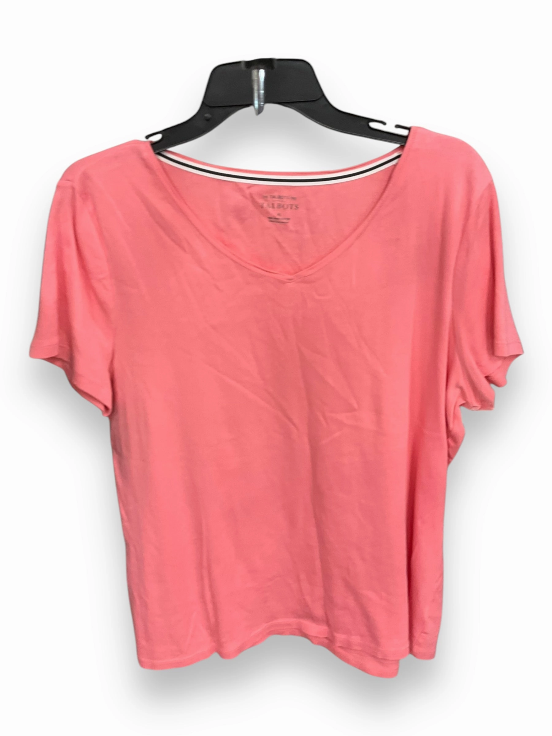 Top Short Sleeve By Talbots In Peach, Size: Xl AbrasionResistant Material Balance Core