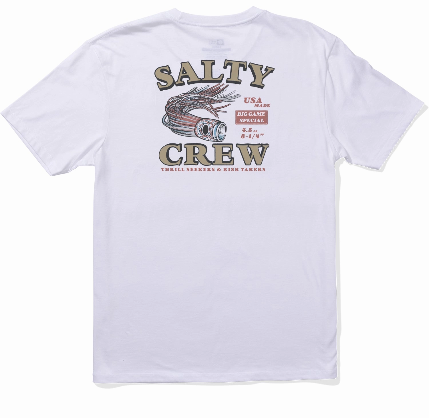 Cool and Comfortable Quick Wear Lured Classic Ss Tee - White