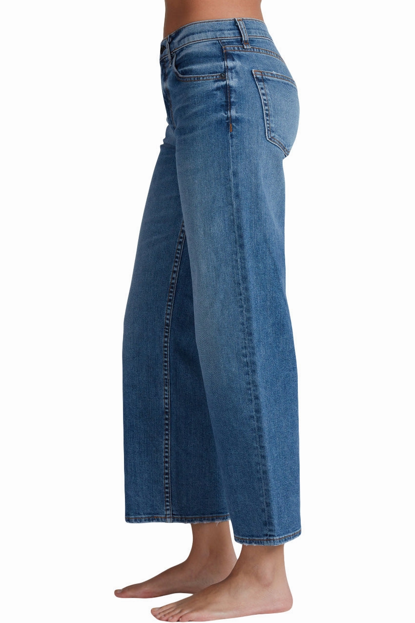 ASKK NY Midrise Crop Wide Leg in Clean Venice Waterless Wash Technology