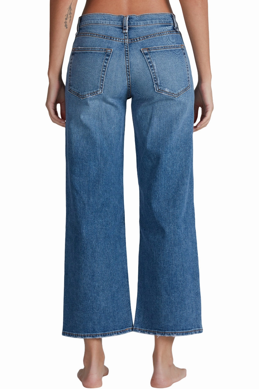 ASKK NY Midrise Crop Wide Leg in Clean Venice Utility Basic