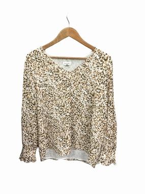 Statement Wear Recycled Polyester Blouse Long Sleeve By Calvin Klein  Size: L