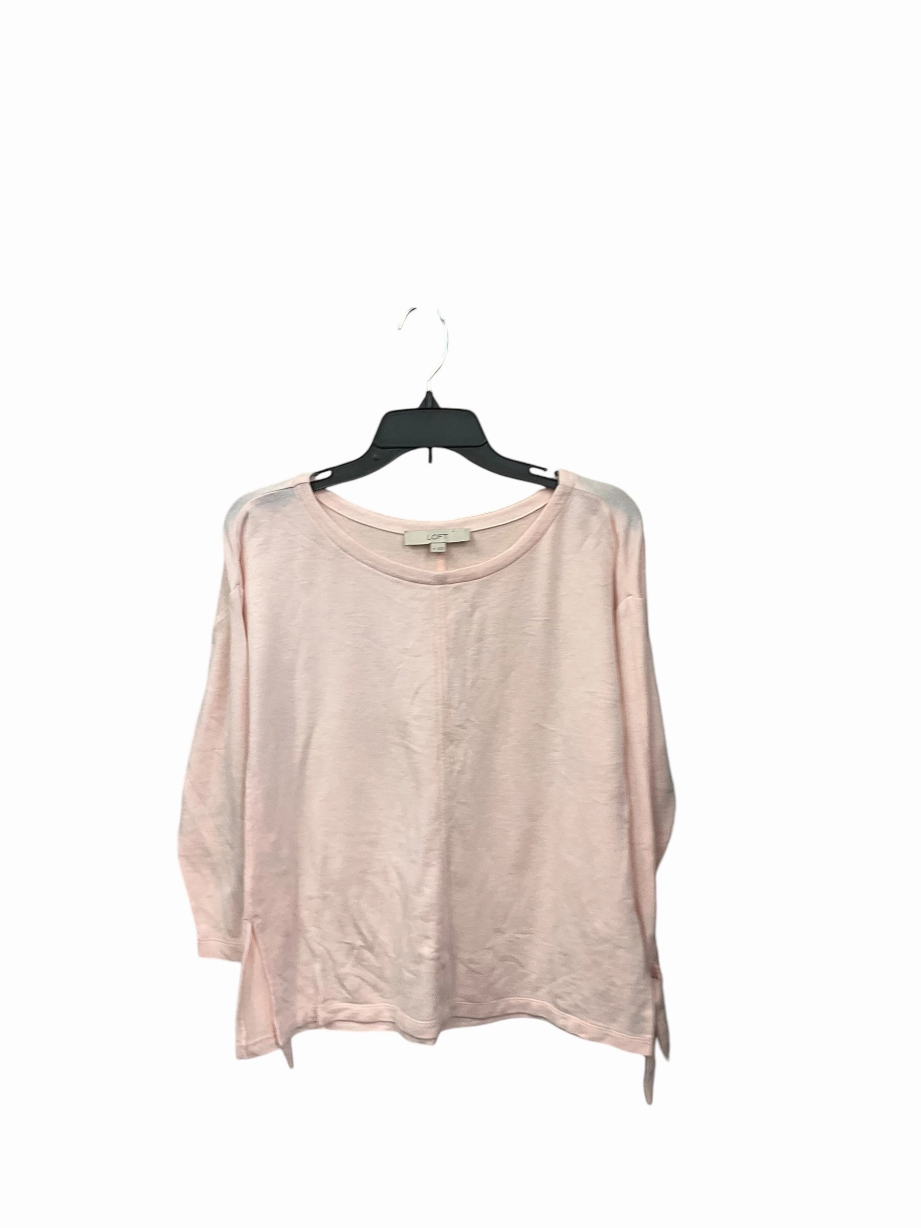 Fantasy Glow Timeless Fashion Top 3/4 Sleeve By Loft In Pink, Size: Xs