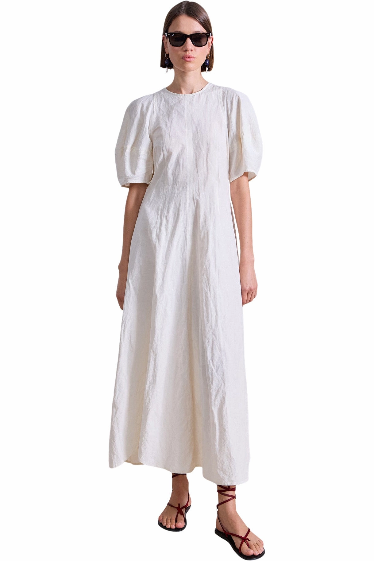 Bright Bloom Apiece Apart Bettina Dress in Cream