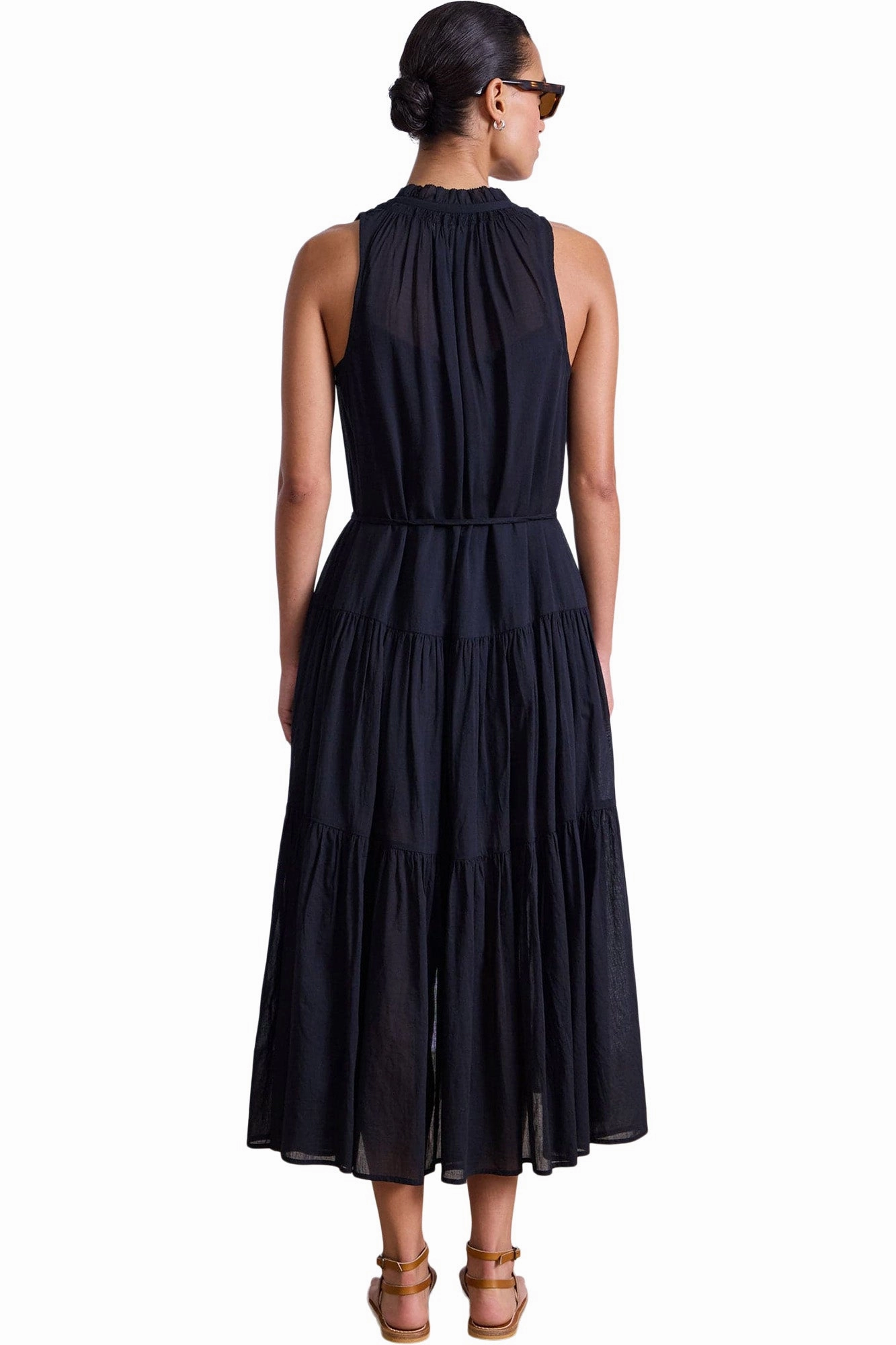 Empire Waist Classic and Chic Apiece Apart Trinidad Dress in Black