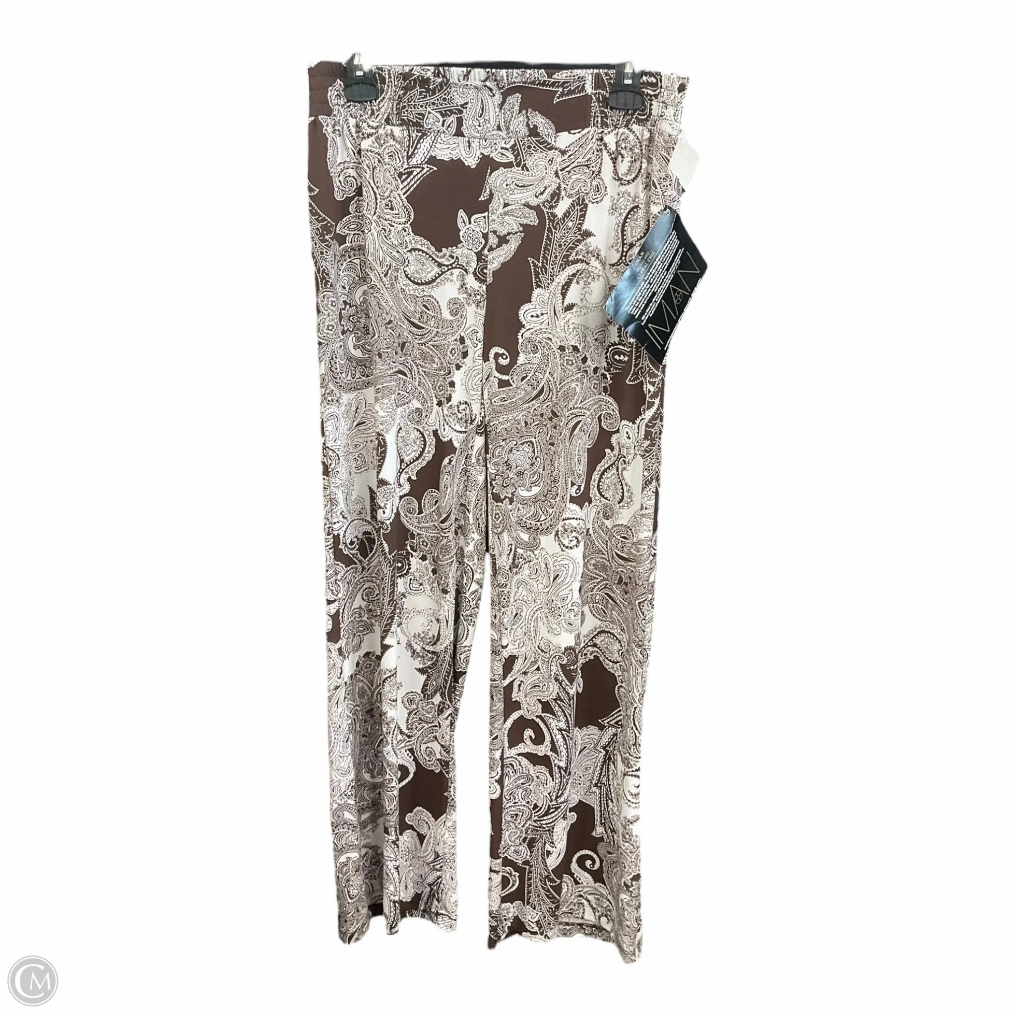 Pants Lounge By Iman Hsn In Brown & White, Size: 8 Metal Core AntiFadeTechnology