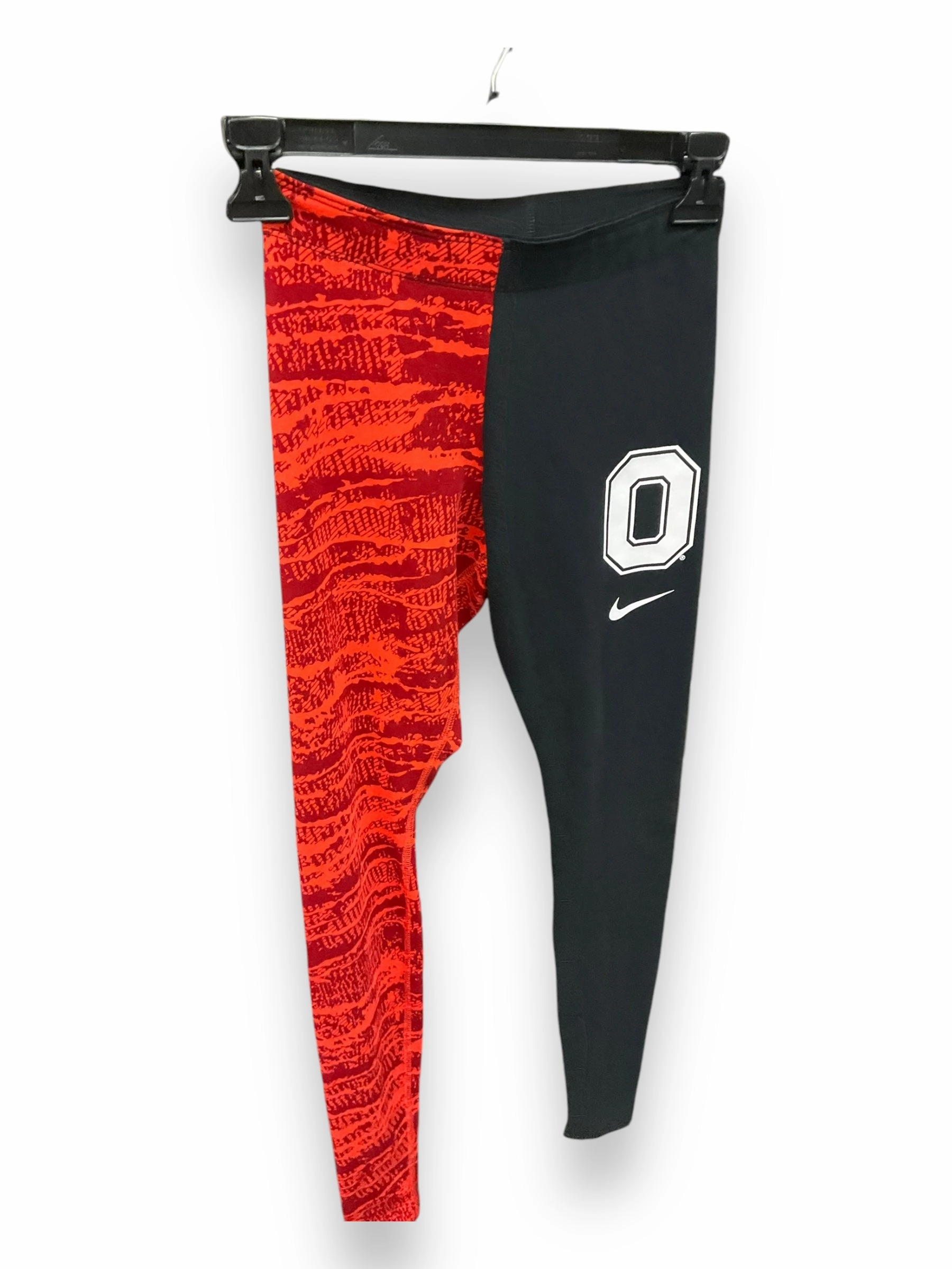 ShrinkResistant Athletic Leggings By Nike Apparel In Black & Red, Size: Xs