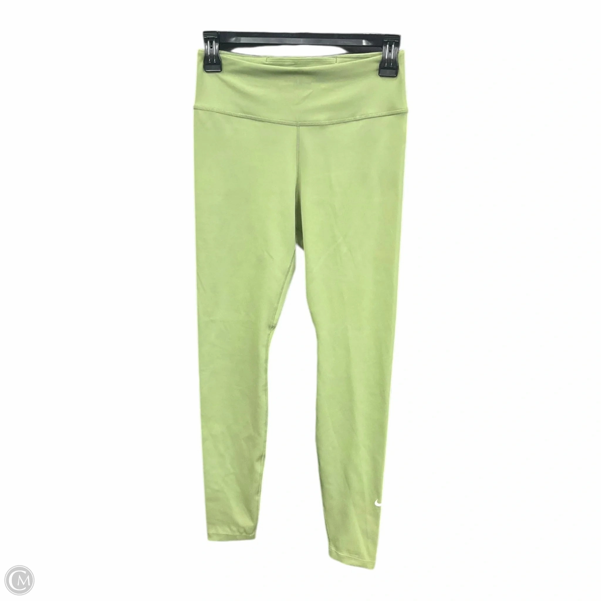 Athletic Leggings By Nike Apparel In Green, Size: S DoubleLayered Collar
