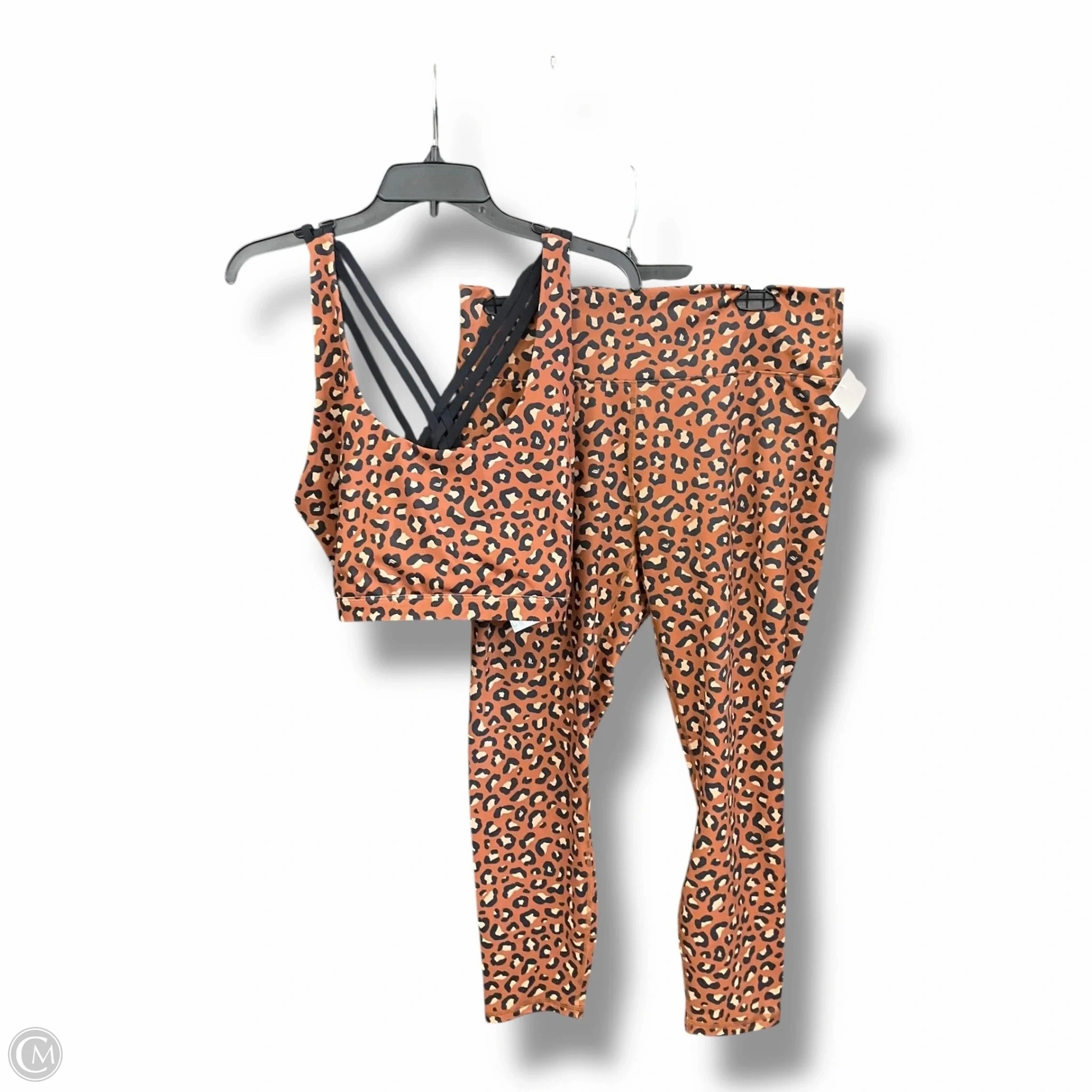 Athletic Pants 2pc By Fabletics In Animal Print, Size: Xl Reinforced Stress Points