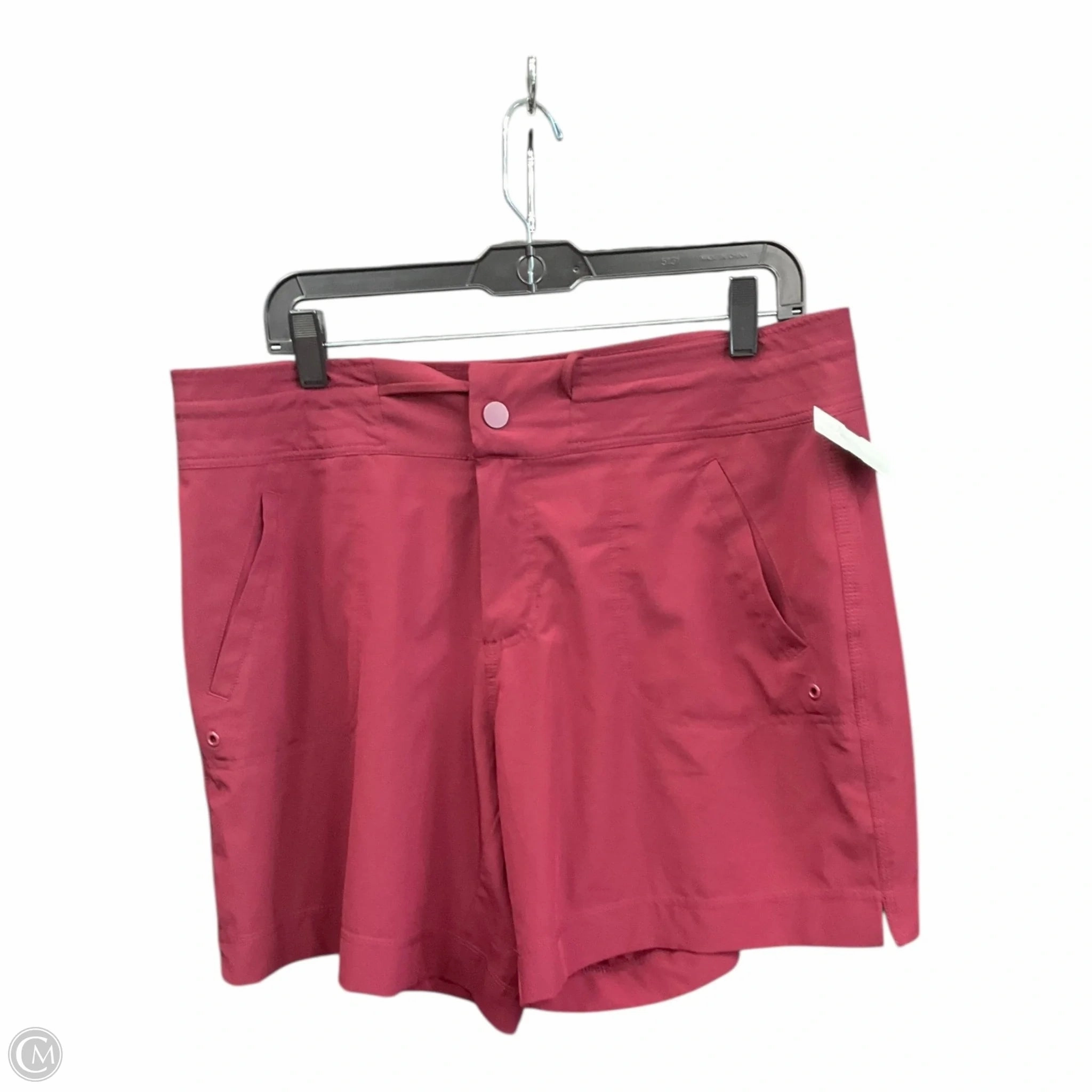 Stretchable Material Athletic Shorts By Athletic Works In Red, Size: L