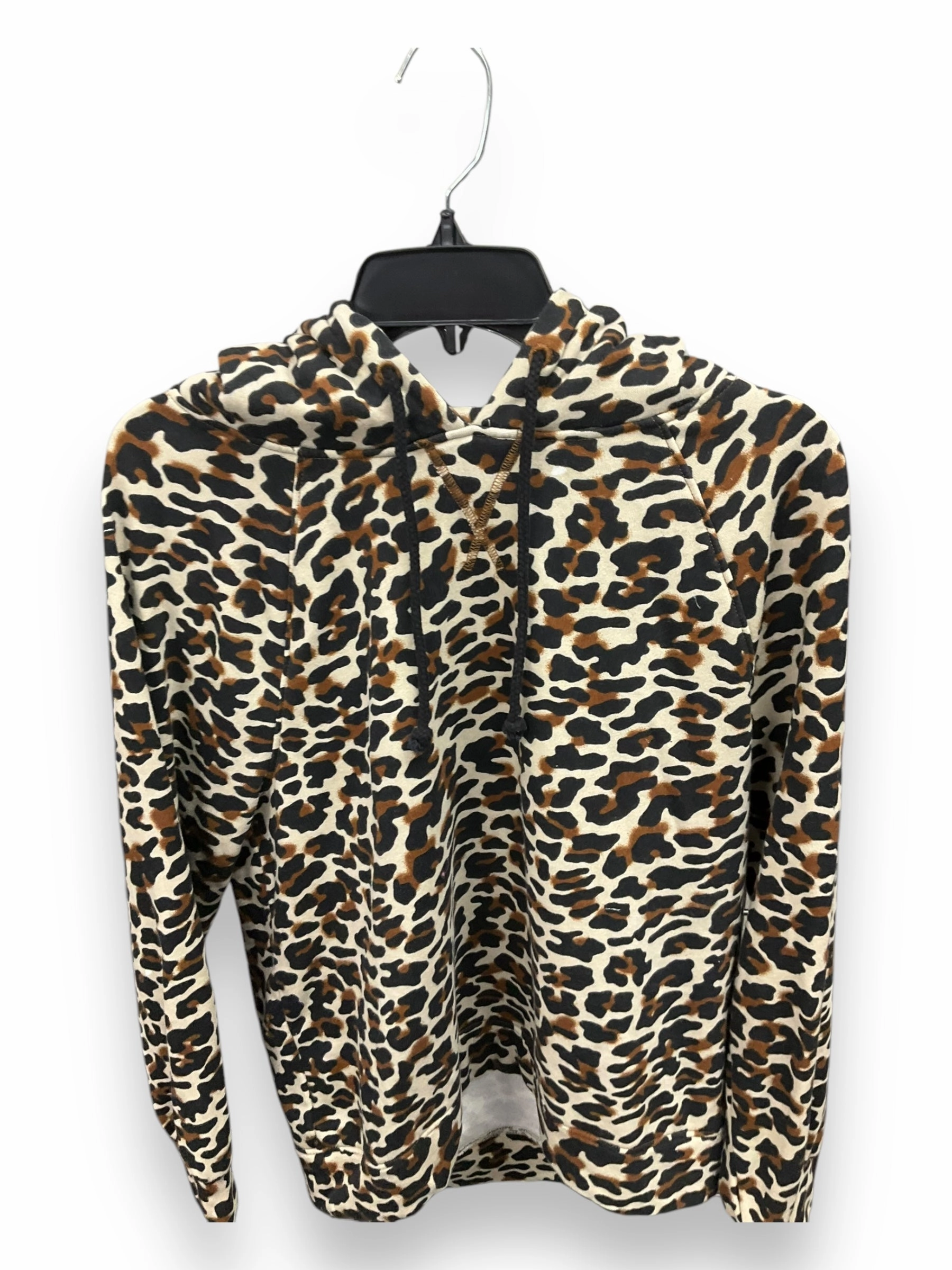 ZeroWasteProduction Athletic Sweatshirt Hoodie By Lou And Grey In Animal Print, Size: S