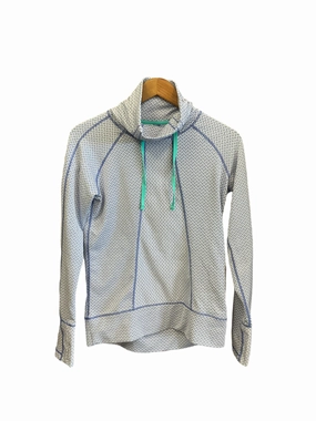 Athletic Top Long Sleeve Collar By Avalanche  Size: M Shimmer Core Design Glow