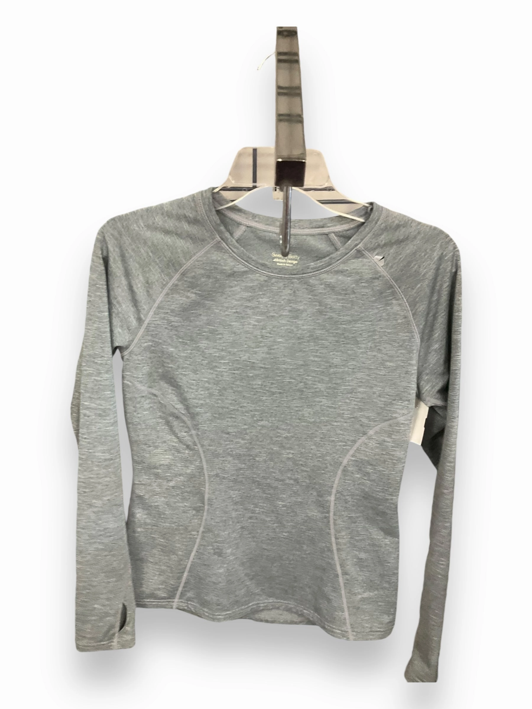 Athletic Top Long Sleeve Crewneck By Sweaty Betty In Grey, Size: S Warm Pullover