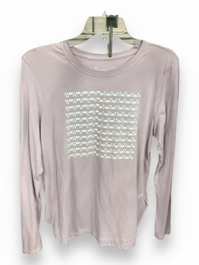 StaticResistantTextile Wild Mood Athletic Top Long Sleeve Crewneck By Under Armour In Purple, Size: L