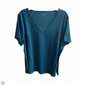 Modern Design Stage Soul Athletic Top Short Sleeve By Livi Active In Teal, Size: 2x
