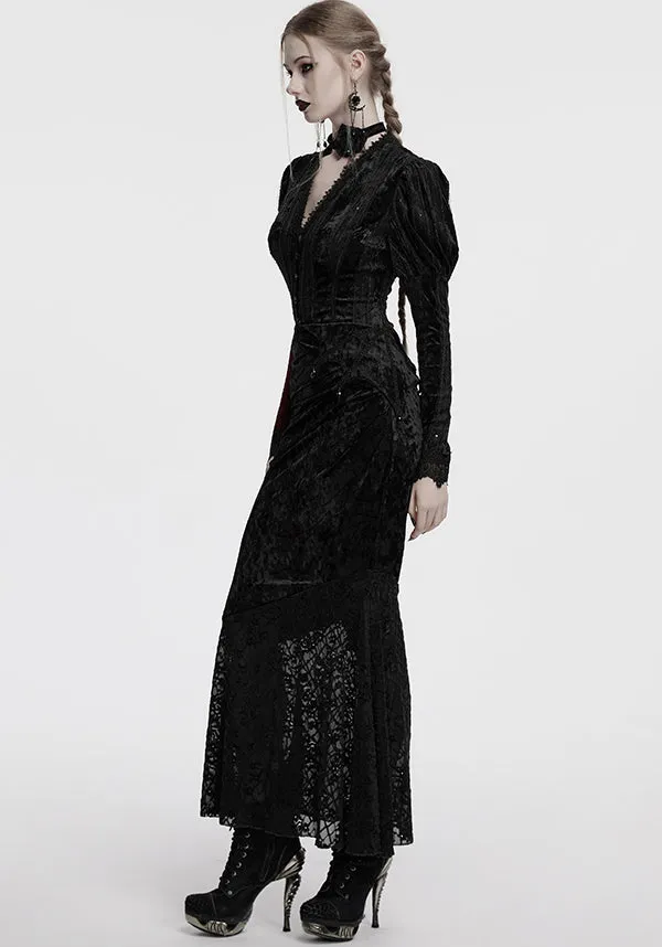 Aureole [Black] Velvet | MAXI SKIRT Reinforced Shoulder Panels OdorResistantTechnology