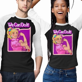 Barbie Can Do It Ribbed Collar Trim