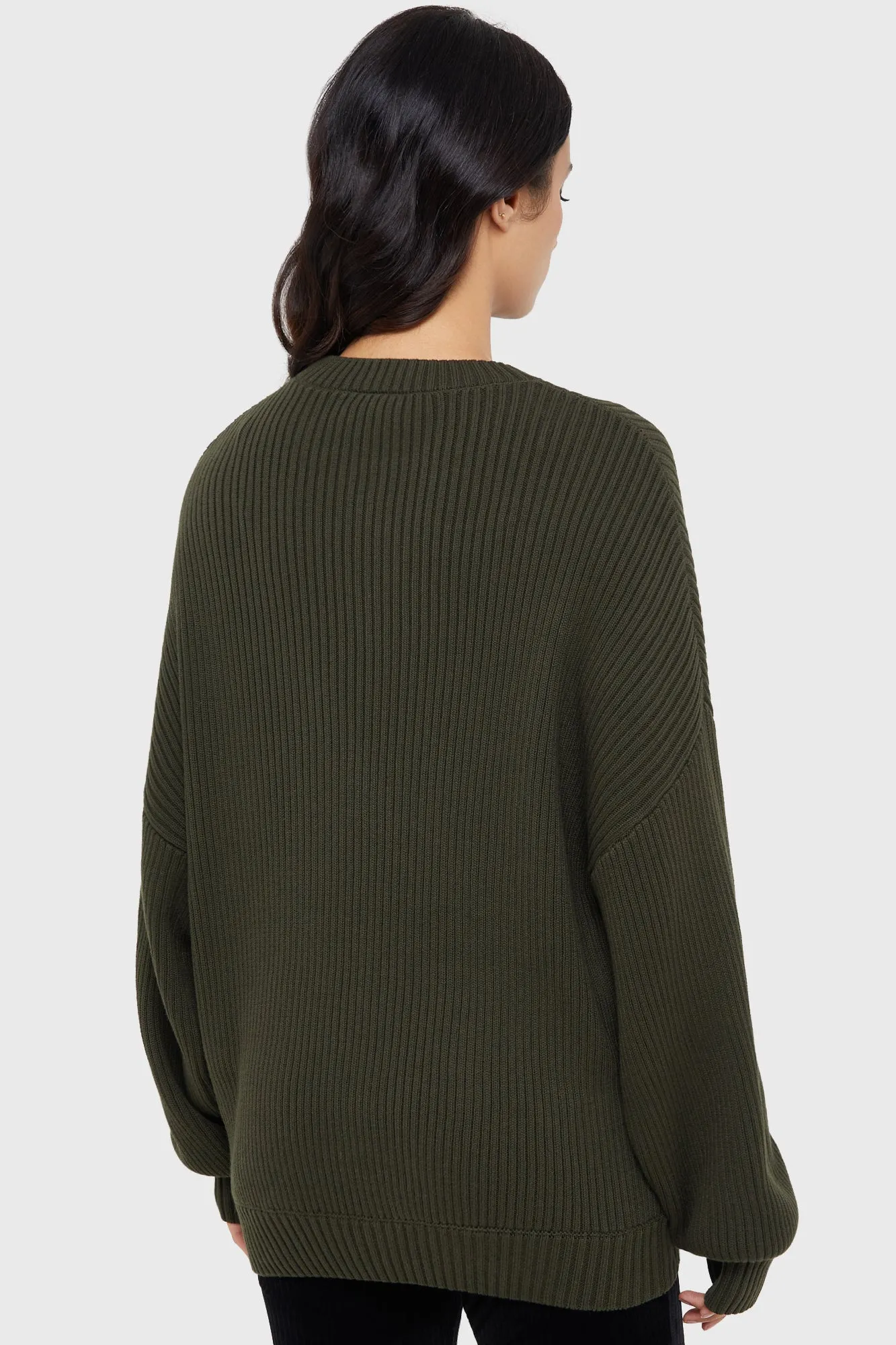 Belinda Sweater [KHAKI] Elegant Cardigan