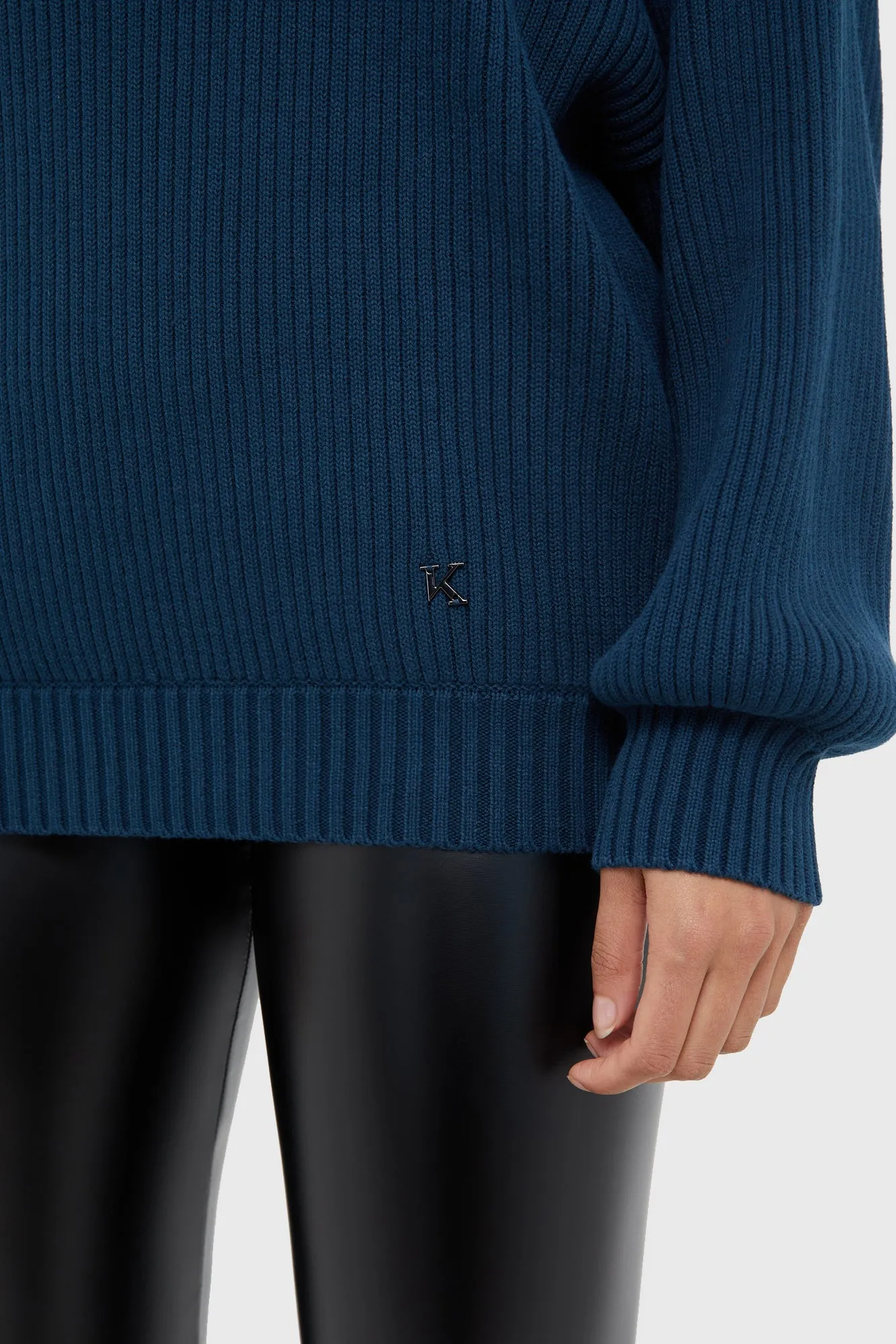Belinda Sweater [TEAL] All-Purpose Wear MeshPanel