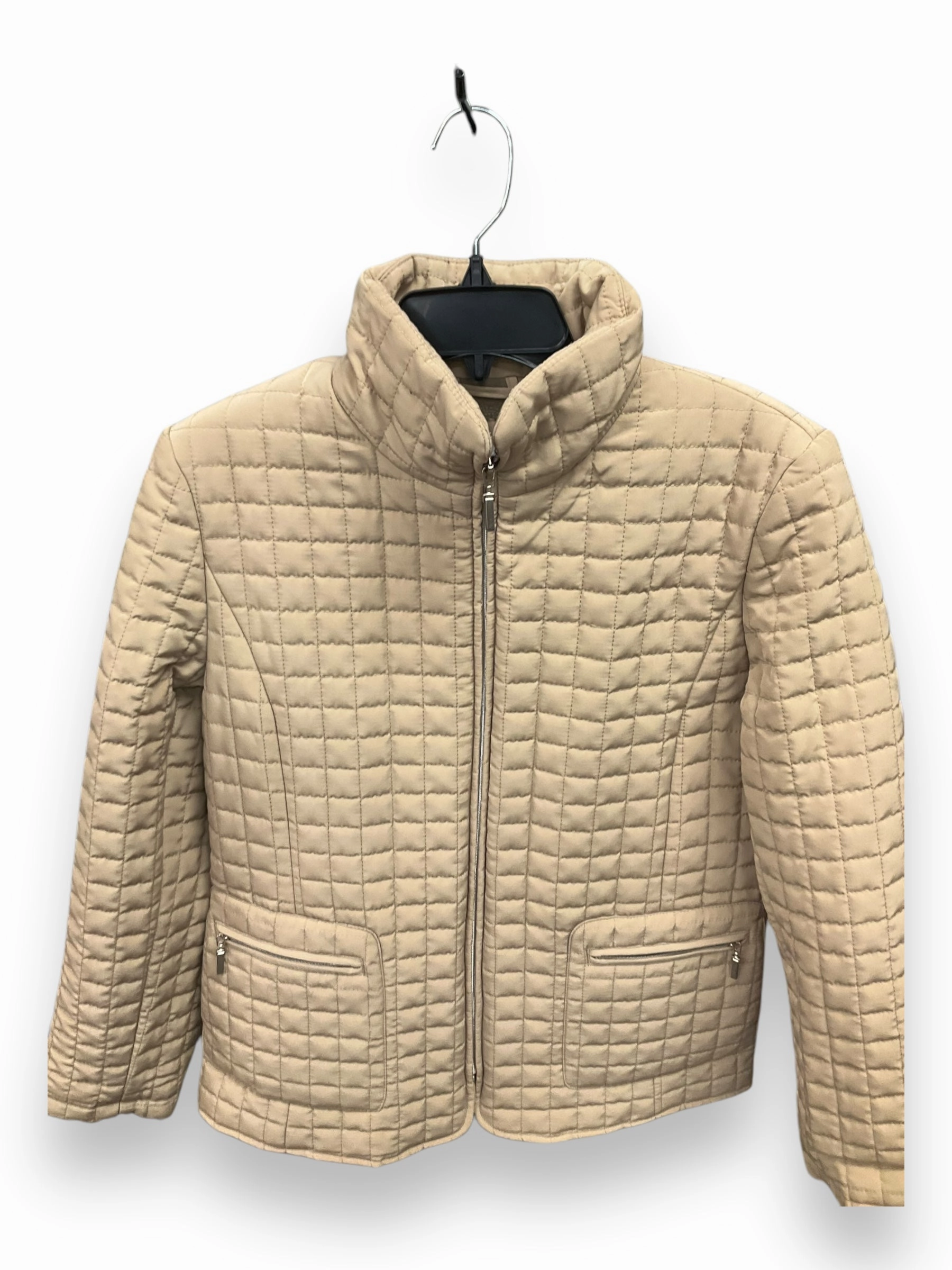 sporty wear Jacket Puffer & Quilted By George In Beige, Size: M