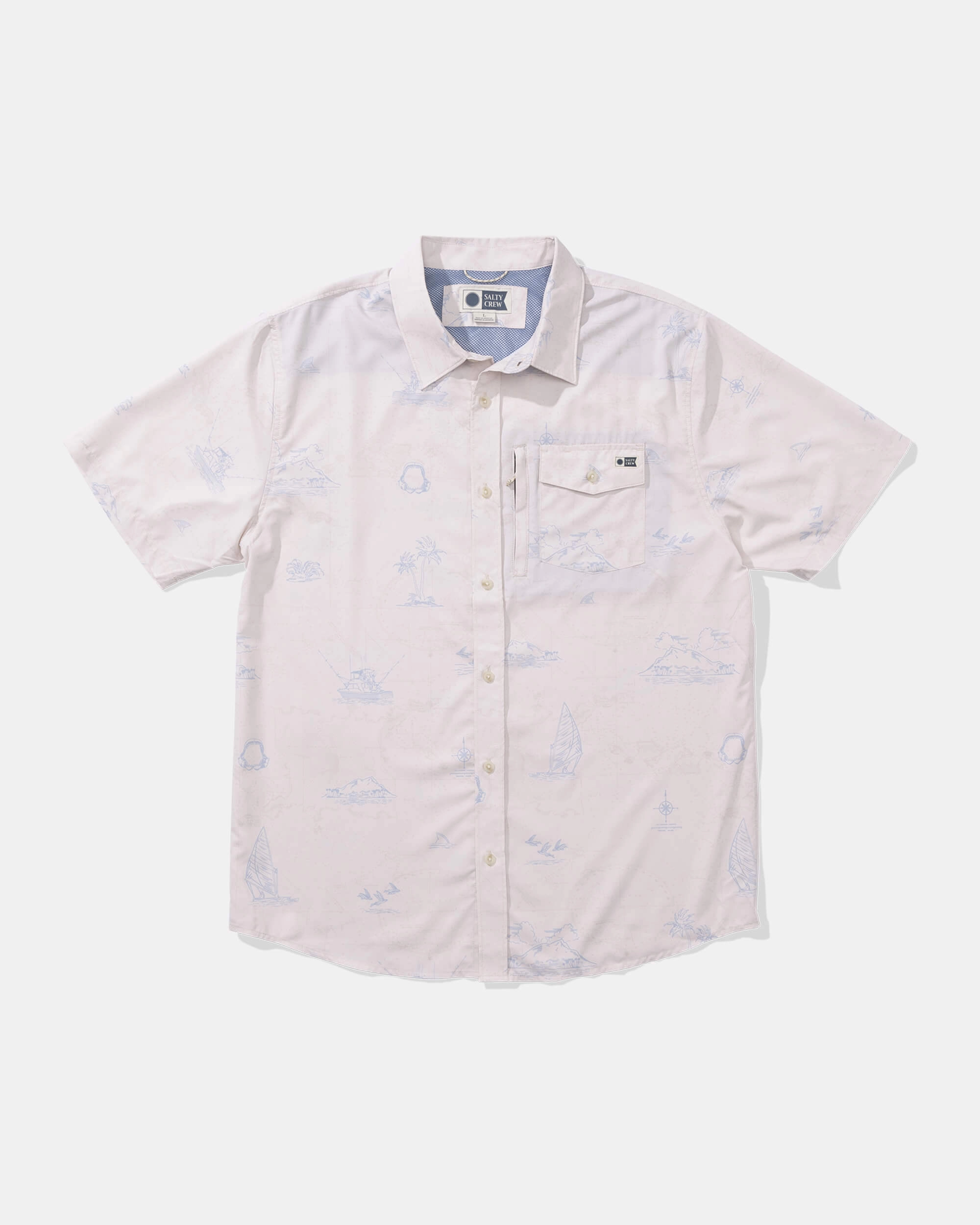 Wardrobe Must-Have Helmsman Uv Button Up - Oyster