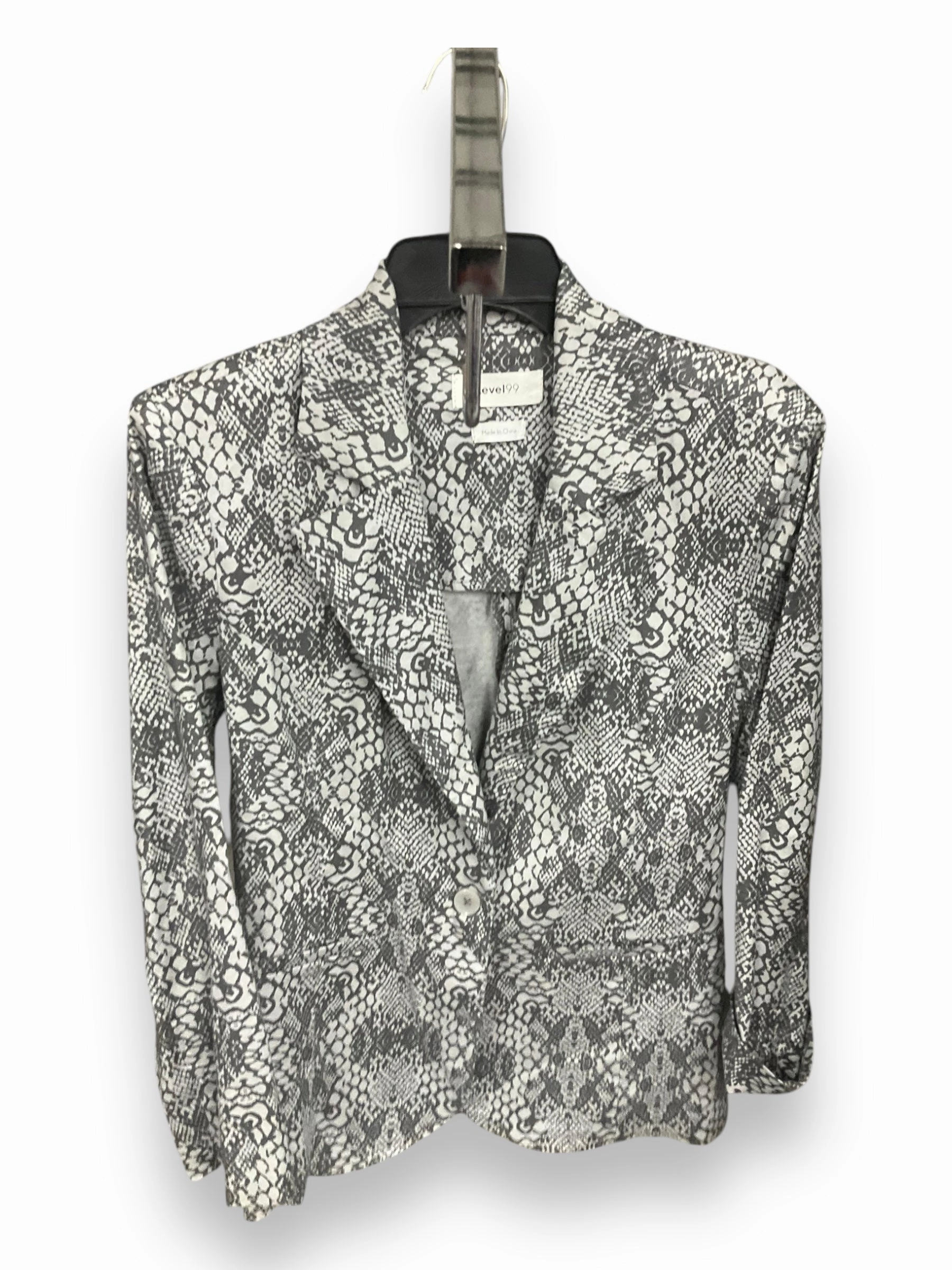 Dream Base Blazer By Level 99 In Grey, Size: S