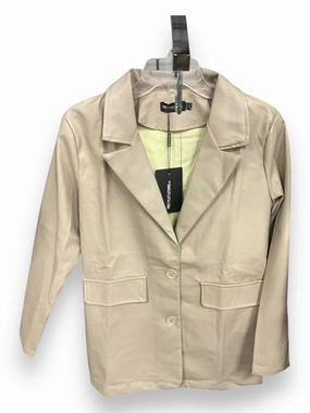Cozy Fit Blazer By Pretty Little Thing In Tan, Size: 8