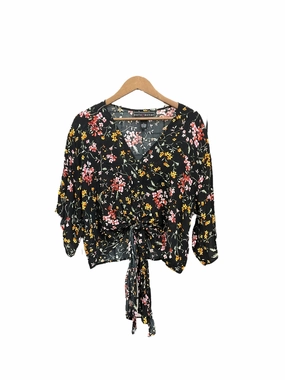 WaterRepellentFinish Art Glow Blouse 3/4 Sleeve By Clothes Mentor  Size: L