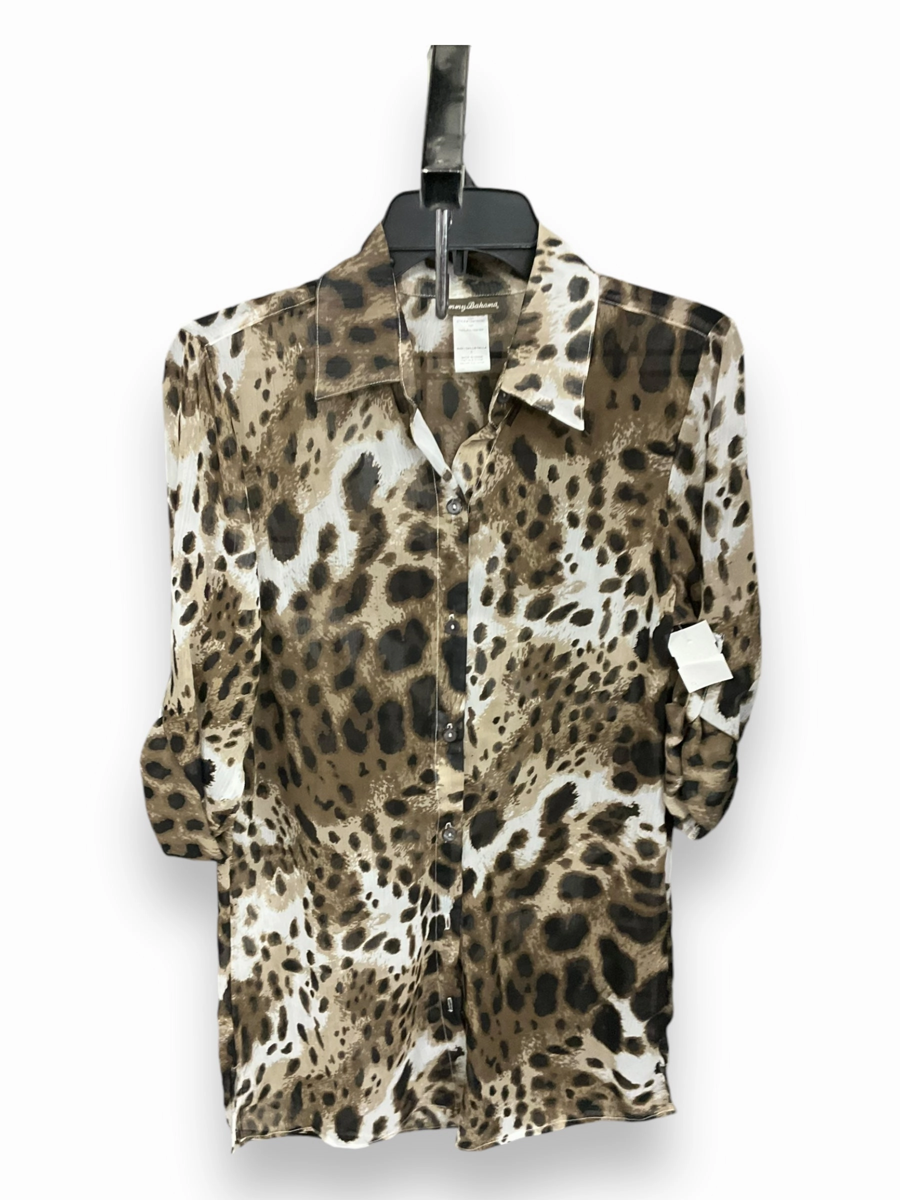 Blouse 3/4 Sleeve By Tommy Bahama In Animal Print, Size: S QuickDryMaterial City Casual