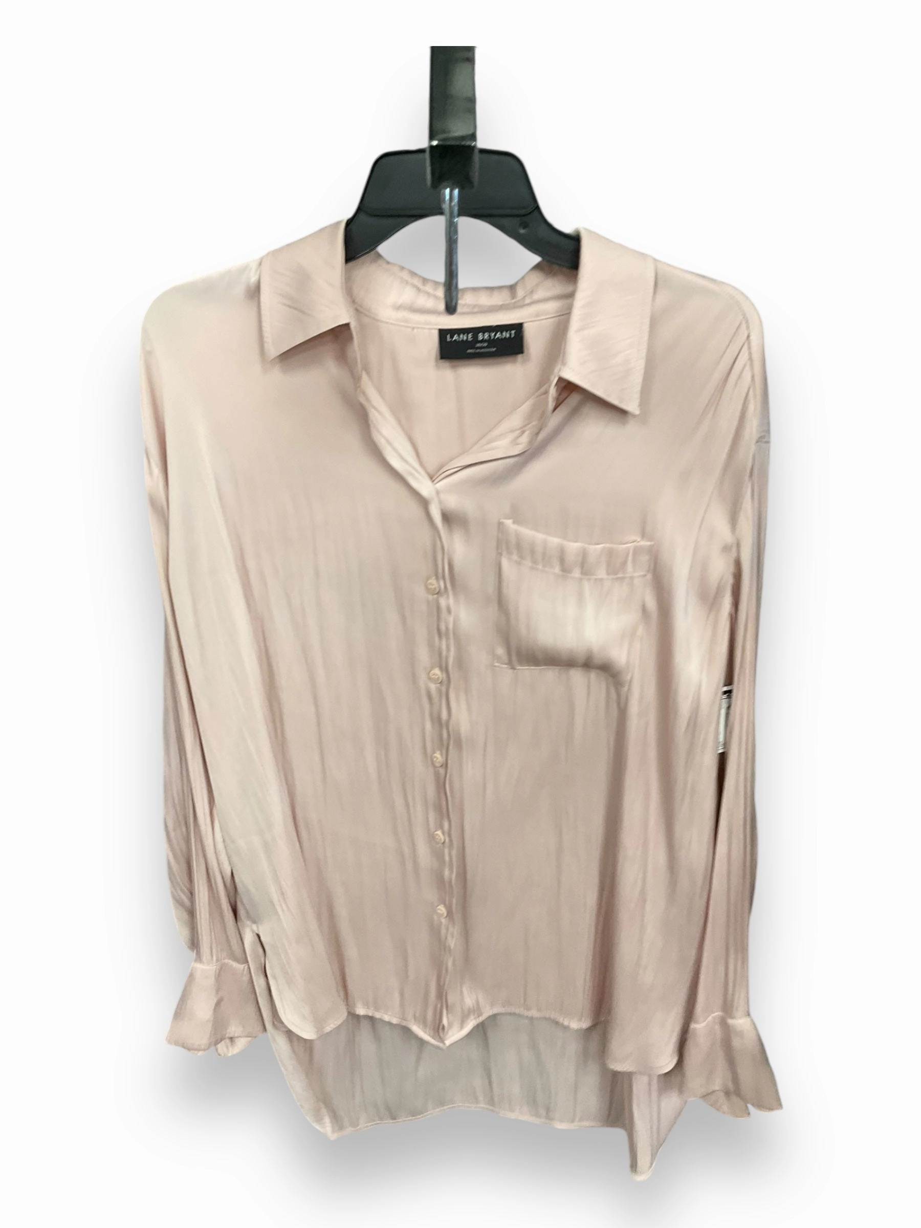 Sustain Glow Blouse Long Sleeve By Lane Bryant In Pink, Size: 1x