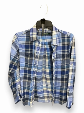 Blouse Long Sleeve By Lauren By Ralph Lauren In Blue, Size: S Light Flow Energy Ease