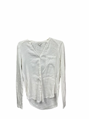 LowProfile Blouse Long Sleeve By Lucky Brand In White, Size: Xs