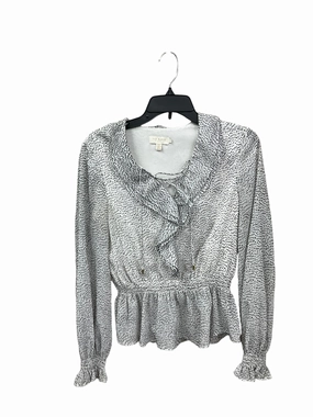 Sheer Glow Blouse Long Sleeve By Ted Baker In Polkadot Pattern, Size: Xs