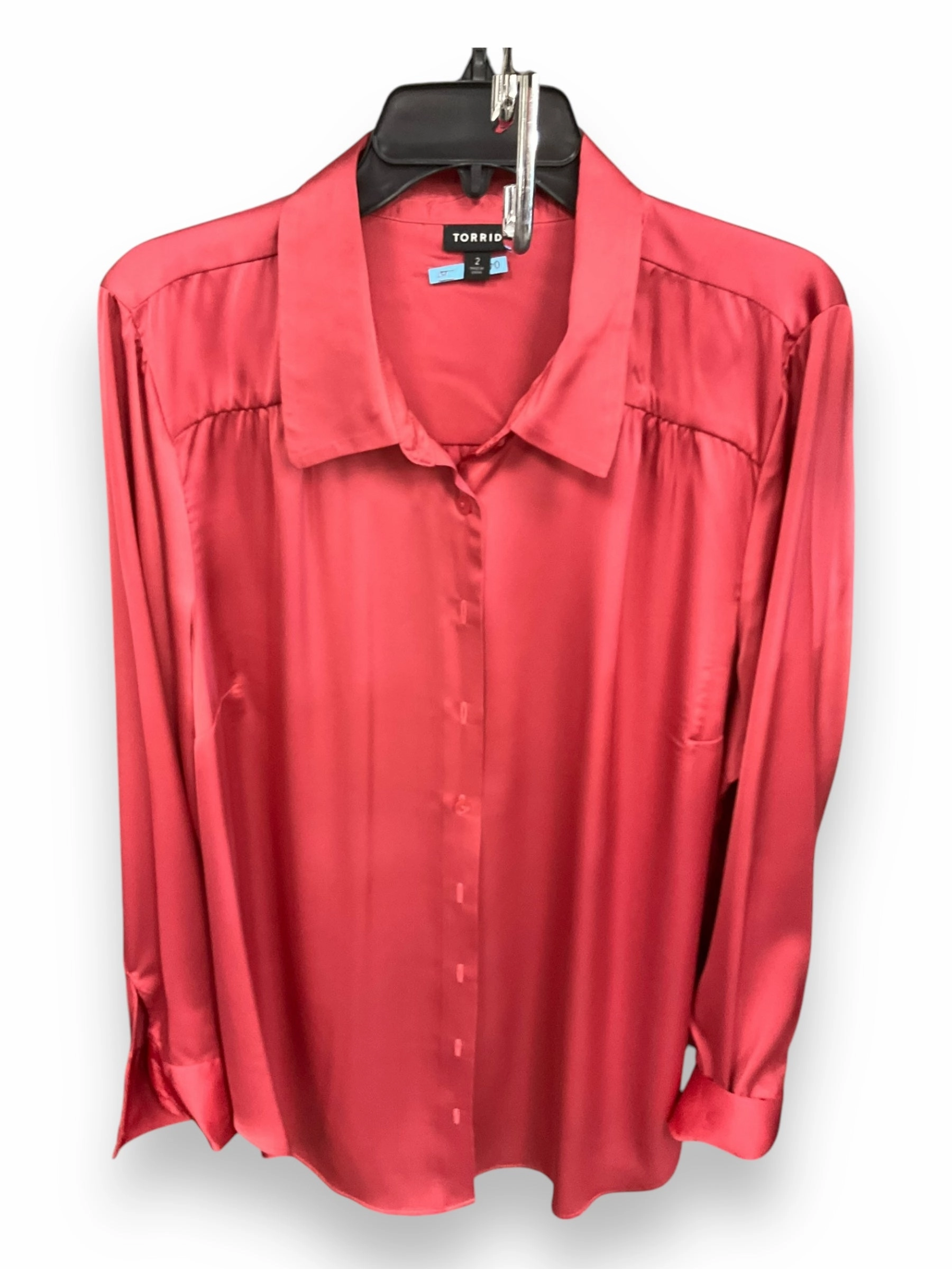 Blouse Long Sleeve By Torrid In Mauve, Size: 2x Green Soul Bold Fashion