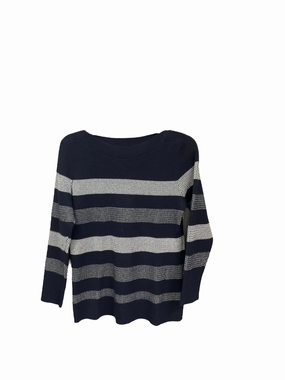 Seamless Design Blue & White Sweater Market & Spruce, Size S