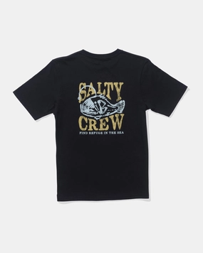 Briny  Ss Tee Kids - Black QuickRelease EcoFriendly Material