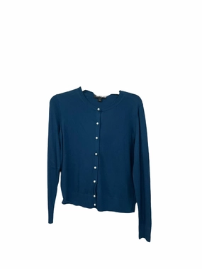 Cardigan By Ann Taylor In Teal, Size: M Busy Glow Lightweight Material