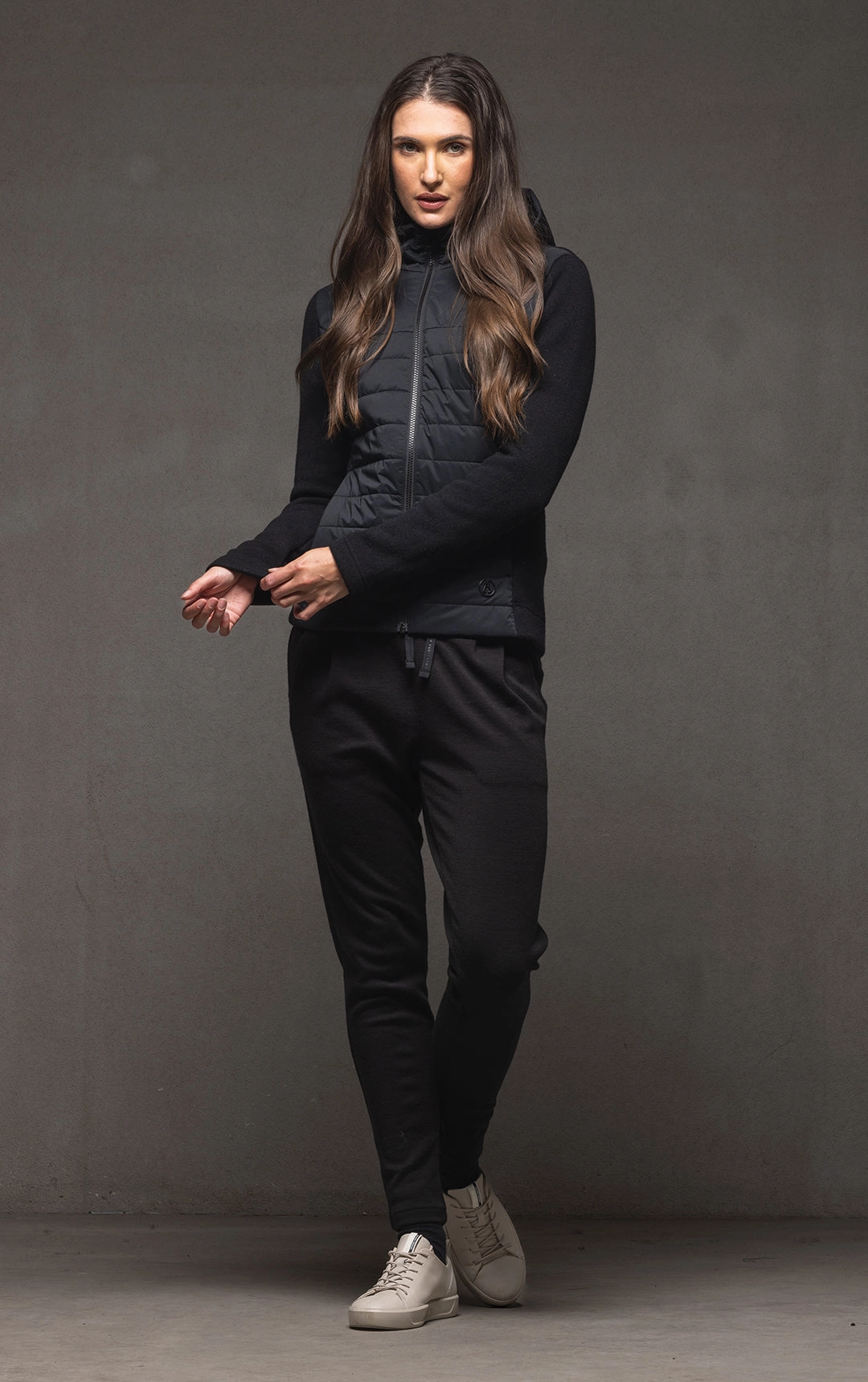 TECNOWOOL HYBRID HOODY Mid Length Cut Hooded style