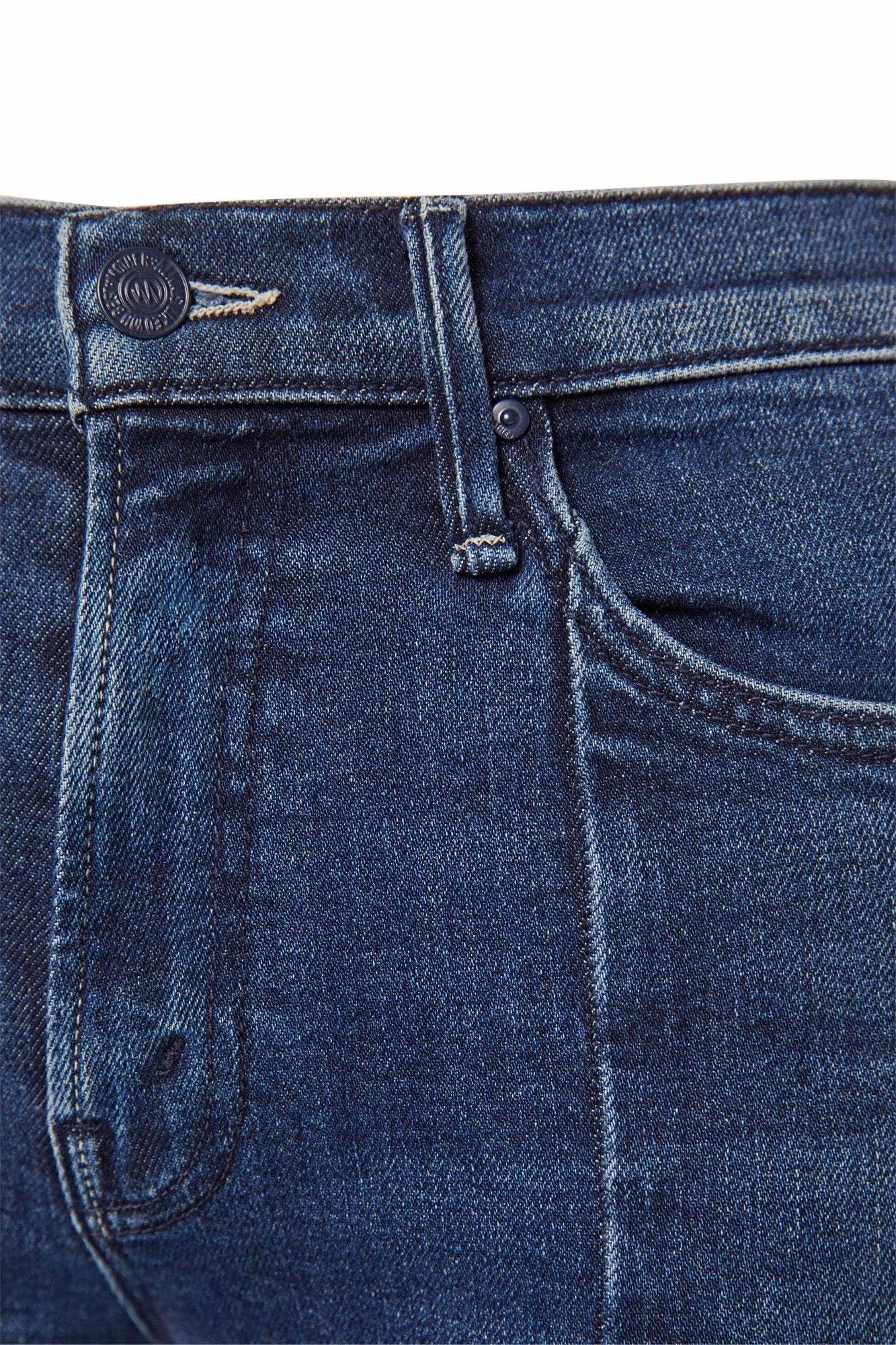 Earthy Rainy Day City Walk Go-To Garment MOTHER Denim Insider Skimp Pointy Fray in You're a Riot