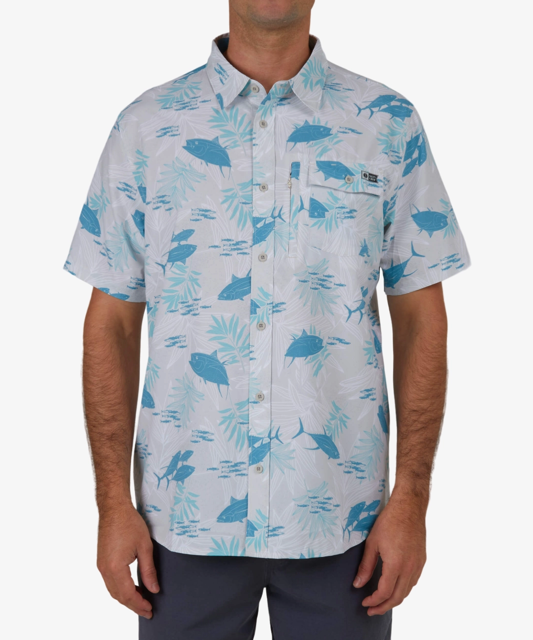 Luxurious Feel Feeding Frenzy Uv Woven - Gray