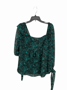 Blouse Long Sleeve By Ingrid & Isabel In Green, Size: L QuickAccess Pockets Active Apparel