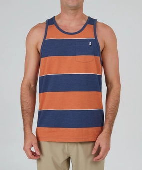 Light Style Trend Cutlap Tank Knit - Navy