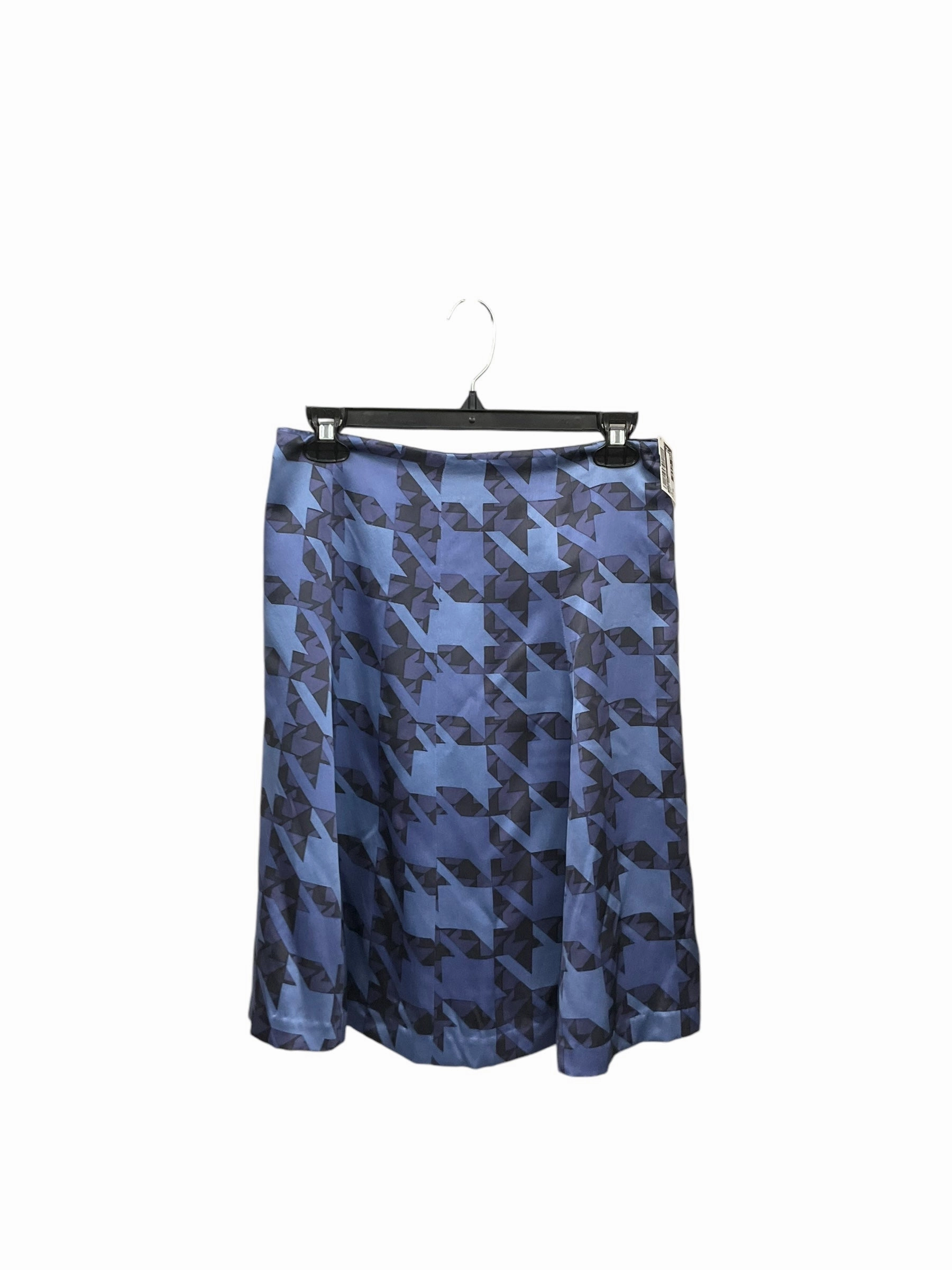 Lightweight Fabric Stylish Jumper Skirt Midi By Kenneth Cole In Blue, Size: Xs