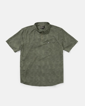 Breezer Perf Polo - Oil Green Layered Design Fashion Layer