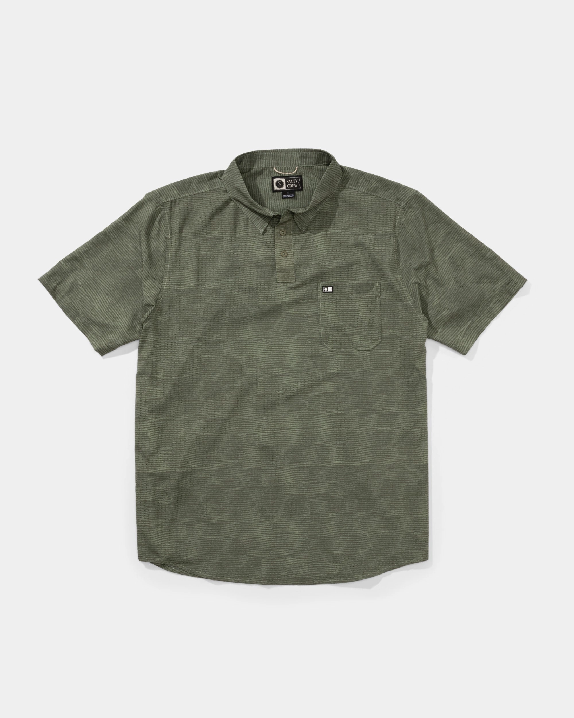 Breezer Perf Polo - Oil Green Layered Design Fashion Layer